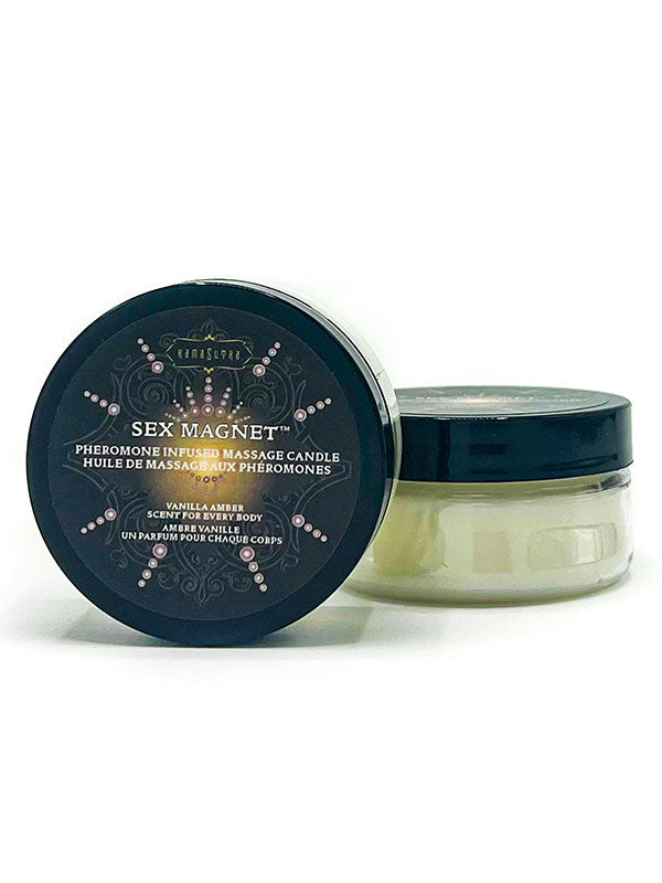 Kama Sutra Products Sex Magnet Pheromone Massage Candle Vanilla Amber Bath and Intimate Fragrances