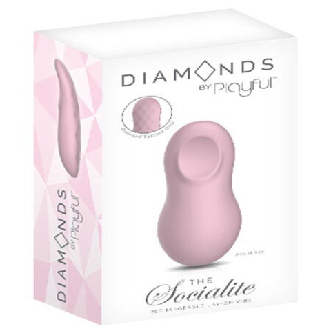 Playful Diamonds The Socialite Rechargeable Lay-On Vibrator - Personal Massagers