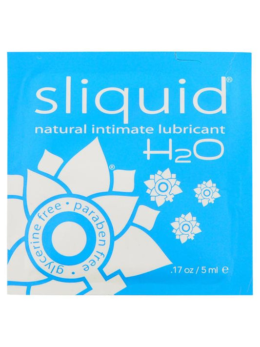 Sliquid Naturals H2O Pillow Water Based Intimate Lubricant .17 Oz - Water Based Lubes