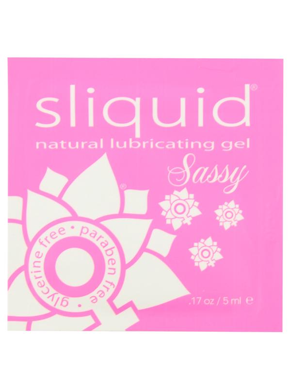 Sliquid Naturals Sassy Pillows Water Based Intimate Lubricant .17 Oz Water Based Lubes