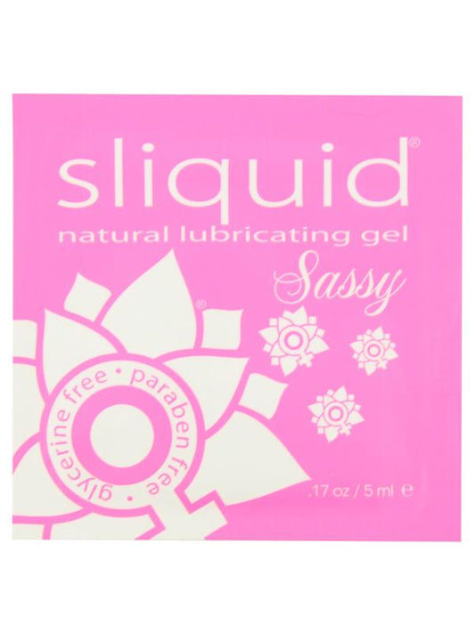 Sliquid Naturals Sassy Pillows Water Based Intimate Lubricant .17 Oz - Water Based Lubes