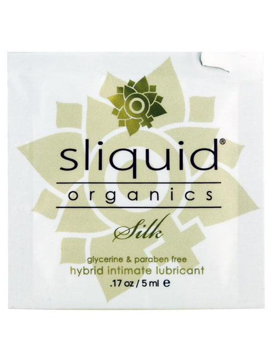 Sliquid Organics Silk Pillows Water Based Intimate Lubricant .17 Oz - Water Based Lubes