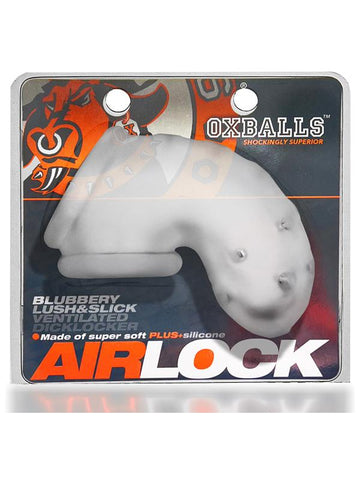 Oxballs Airlock Air Lite Vented Chastity Clear Ice - Male Chastity