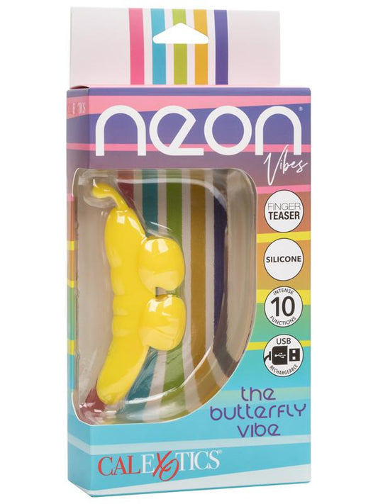 CalExotics Neon Vibes The Butterfly Finger Vibrator - Finger and Tongue Vibrators