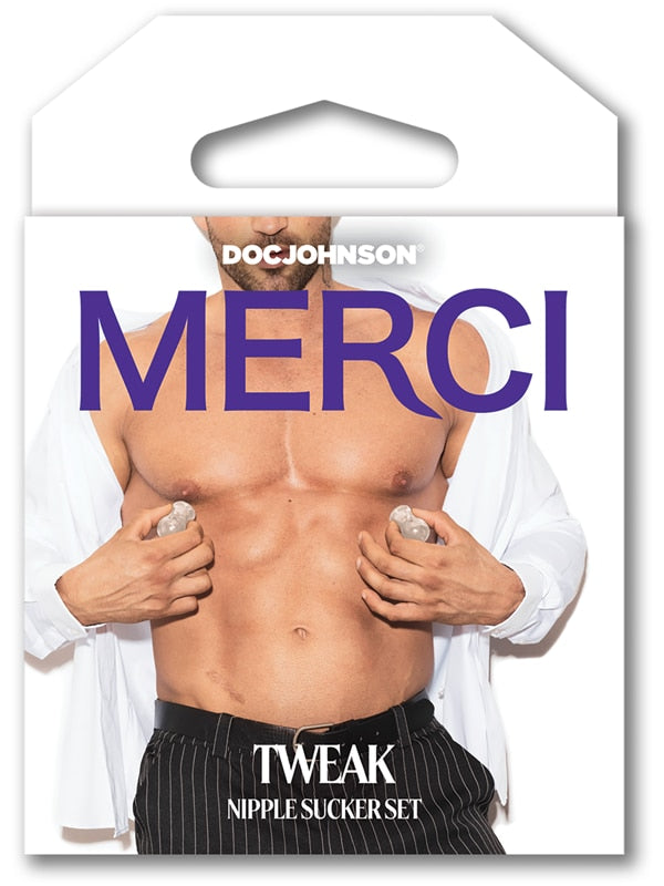 Kink Merci Tweak Nipple Sucker Set Clear Breast and Nipple Toys