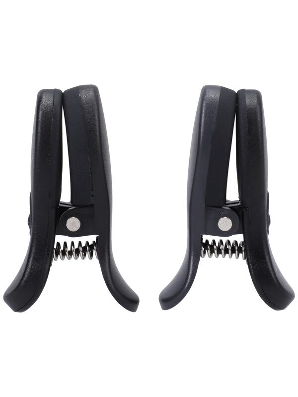 Kink Merci Vibro Grippers Vibrating Nipple Clamps Rechargeable With Case Black Nipple and Clit Clamps