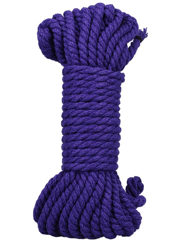 Kink Merci Bind and Tie 6mm Bondage Rope 30 Feet Violet - Cuffs and Restraints