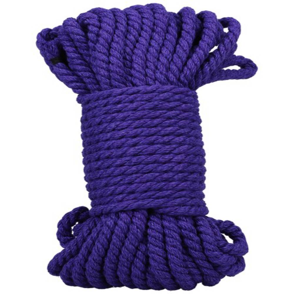 Kink Merci Bind and Tie 6mm Hemp Bondage Play Rope 50 Feet Cuffs and Restraints