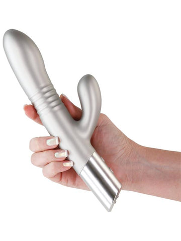 NS Novelties Royals Grace Recharable Rabbit Vibrator Metallic Champagne - Rabbit Vibrators