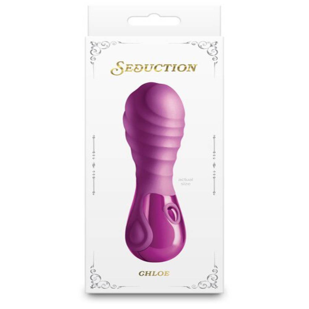 NS Novelties Seduction Chloe Metallic USB Rechargeable Silicone Vibrator Personal Massagers