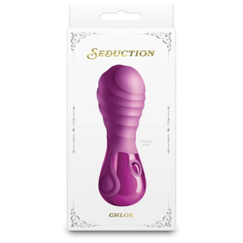 NS Novelties Seduction Chloe Metallic USB Rechargeable Silicone Vibrator - Personal Massagers