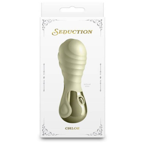 NS Novelties Seduction Chloe Metallic USB Rechargeable Silicone Vibrator - Personal Massagers