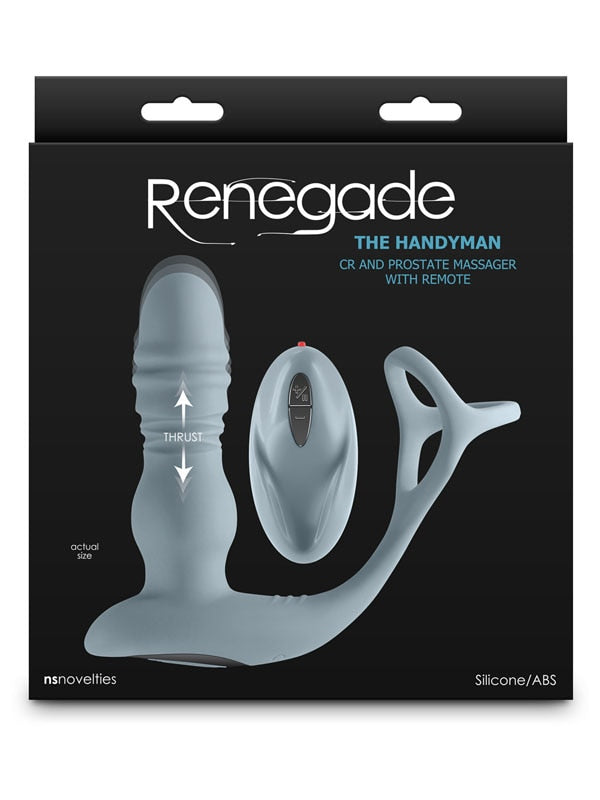 Renegade The Handyman Vibrating Prostate Massager Gray Prostate Toys