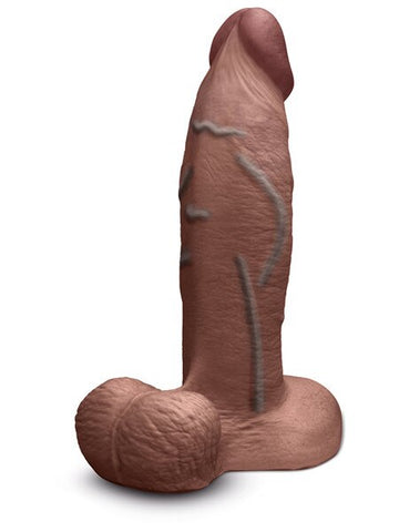 B-Vibe Slipskin Realistic Silicone Dildo Girthy 8 Inch - Realistic Dildos