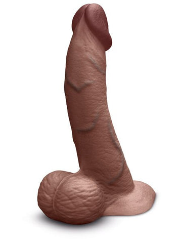 B-Vibe Slipskin Curved Realistic Silicone Dildo 8 Inch - Realistic Dildos