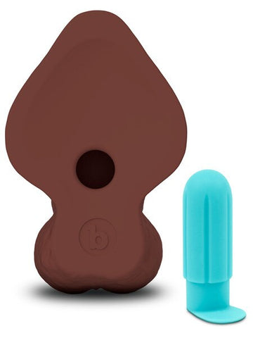 B-Vibe Slipskin 9 Inch Curved Realistic Silicone Dildo - Realistic Dildos