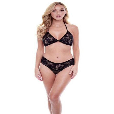 Baci 2 Piece Eco Bra and Panty Set Black - Bras and Bra Sets