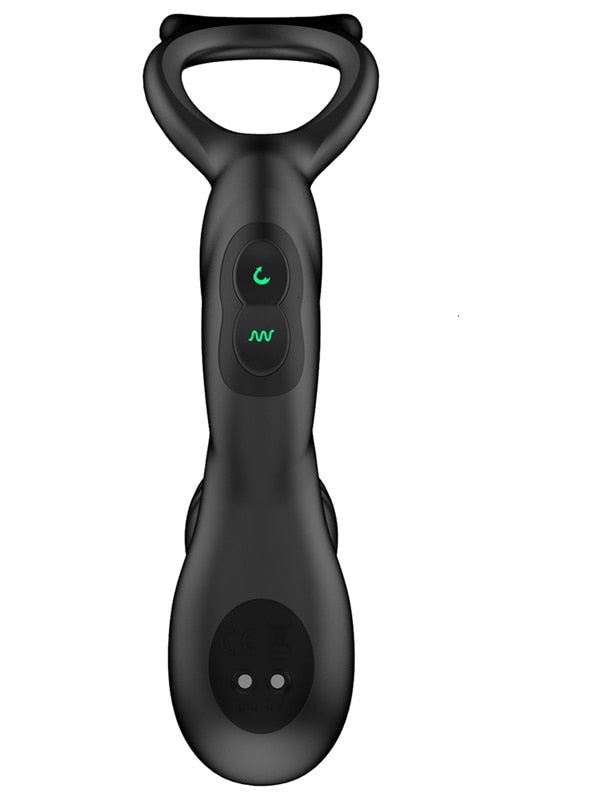 Nexus SIMUL8 Wave Edition Dual Motor Anal Cock And Ball Toy Black Ball and Cock Toys