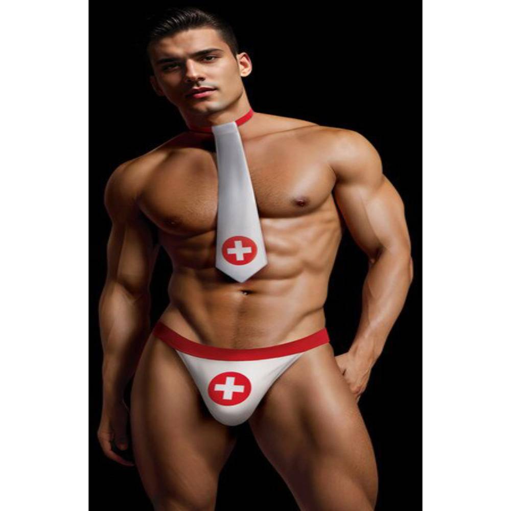 Envy Menswear 2-piece Nurse Costume Mens Briefs And Boxers