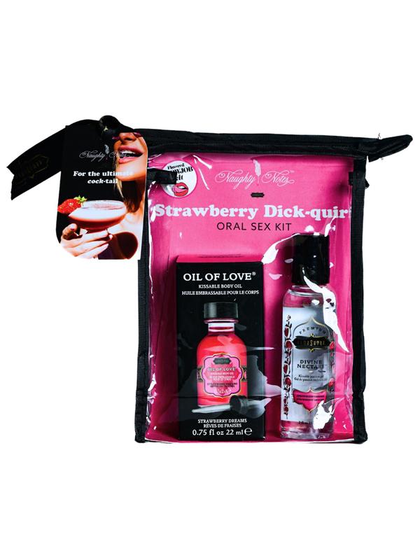 Kama Sutra Strawberry Dick Quiri Oral Sex Cocktail Kit Sex Kits