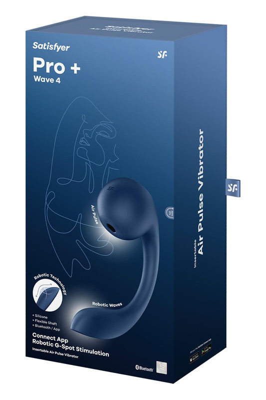 Satisfyer Pro Plus Wave 4 Air Pulse Clitoral Vibrator - Clit Ticklers and Pulsators