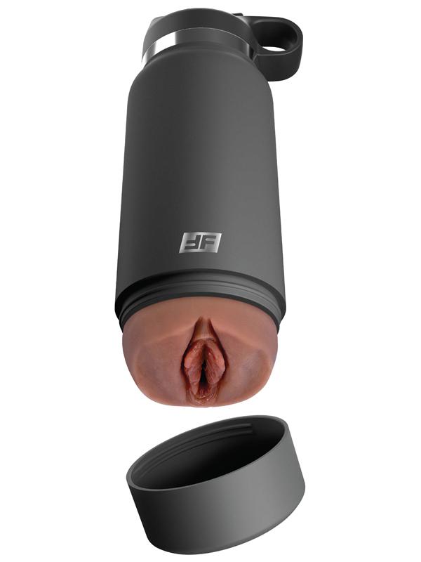 PDX Plus Fuck Flask Secret Delight Discreet Mens Stroker Grey Bottle Brown Masturbators and Strokers