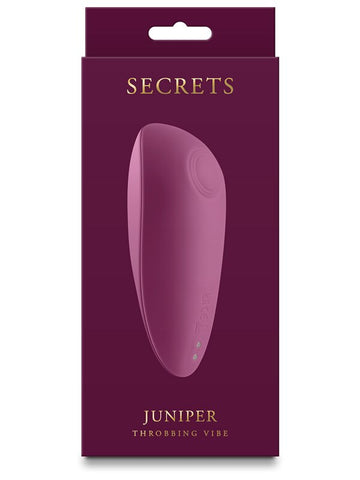 NS Novelties Secrets Juniper Throbbing Vibrator Ruby - Personal Massagers