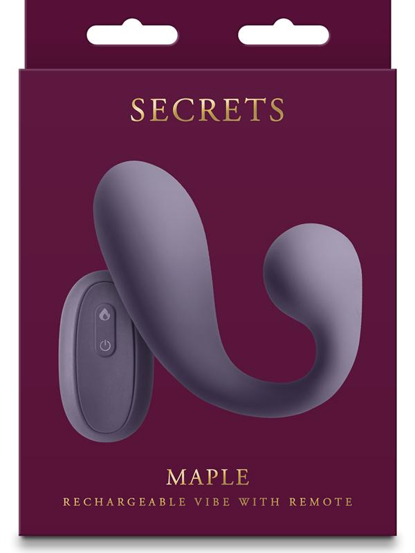 NS Novelties Secrets Maple Clitoral & G Spot Vibrator Gray G-Spot Vibrators