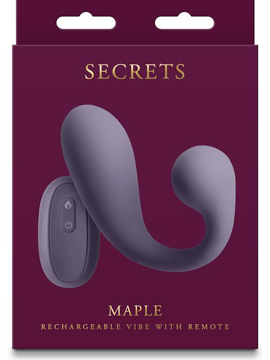 NS Novelties Secrets Maple Clitoral & G Spot Vibrator Gray - G-Spot Vibrators