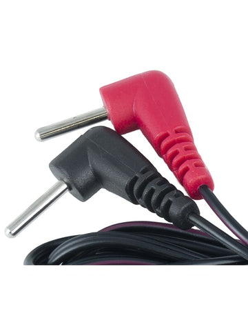 Electrastim Replacement Cable with 90 Degree Plugs - Vibrator Accessories