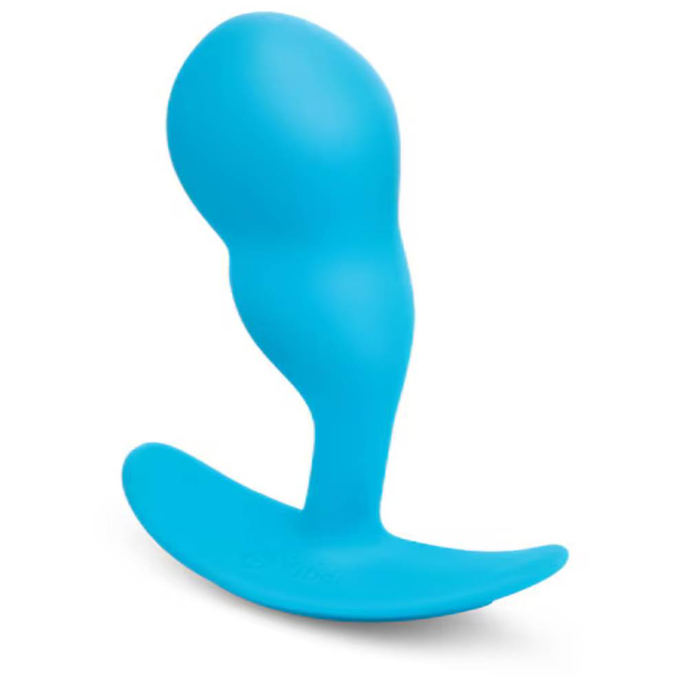 B-Vibe Remote Control Vibrating Silicone Prostate Snug Plug Blue Prostate Sex Toys