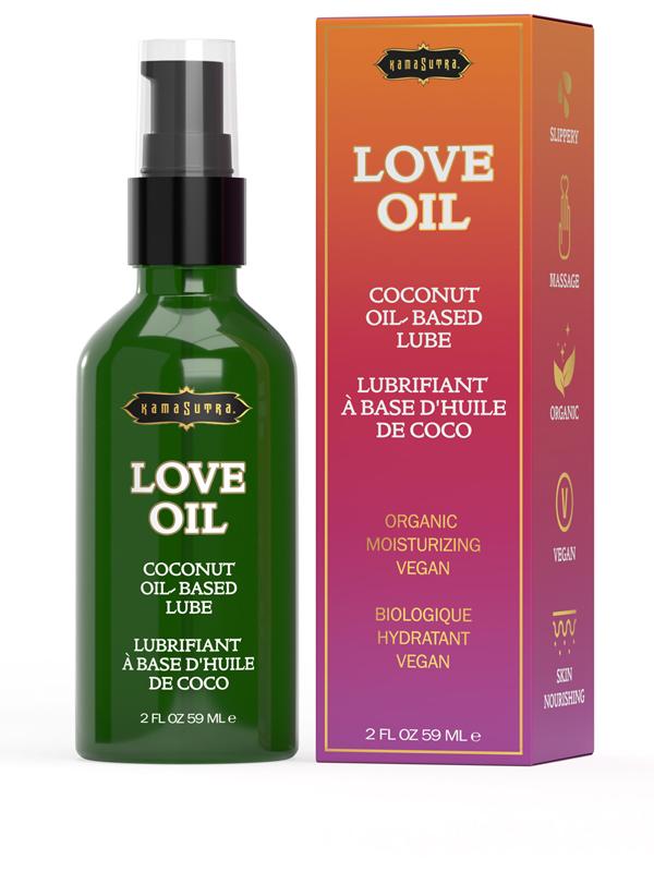 Kama Sutra LOVE OIL Coconut Oil Based Lube & Body Glide 59 ml Massage Oils and Lubricants