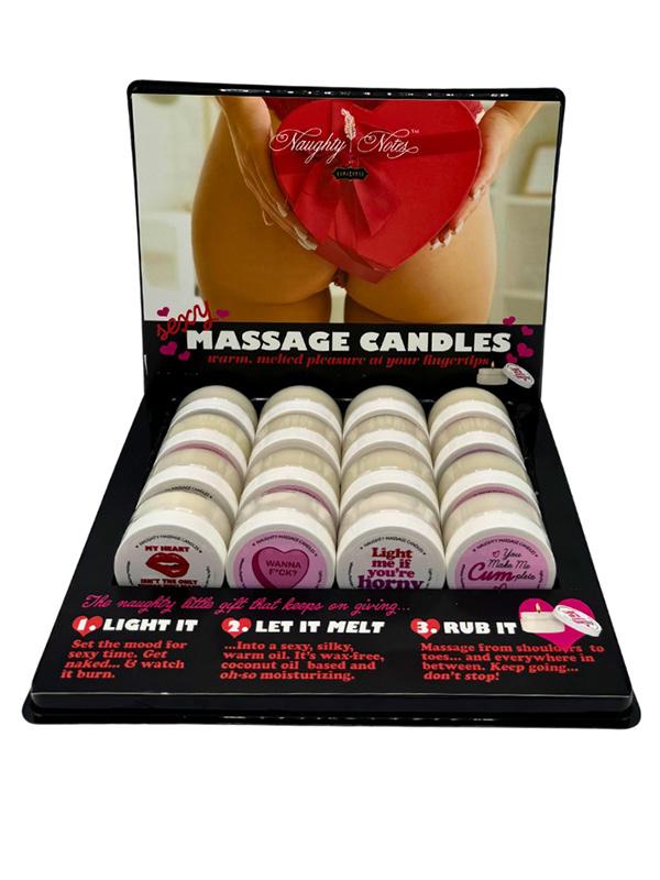 Kama Sutra Valentines Massage Candle Prepack Tray Sex Pheromones and Perfumes