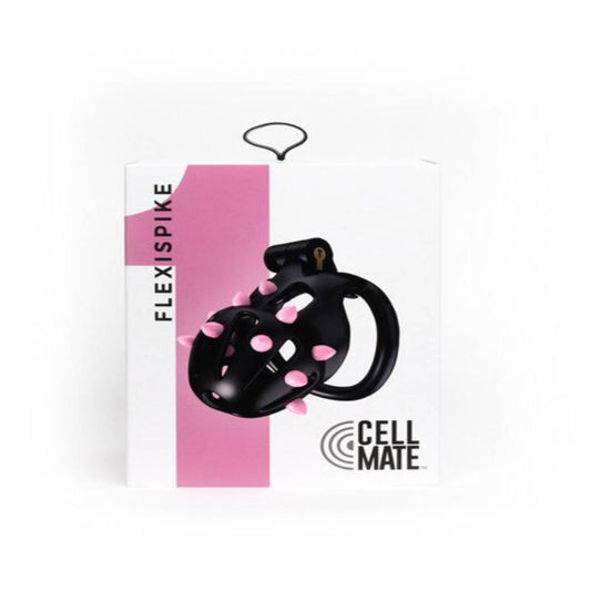 Sport Fucker FlexiSpike by CellMate Male Chastity Device Black/Pink - Male Chastity