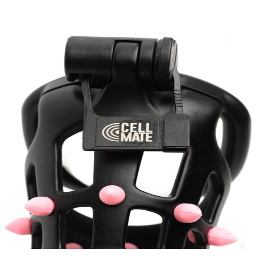 Sport Fucker FlexiSpike by CellMate Male Chastity Device Black/Pink Male Chastity