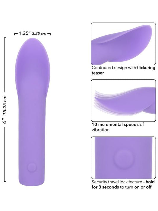 California Exotics Dr Laura Berman Rechargeable Flutter Massager - Clit Ticklers and Pulsators