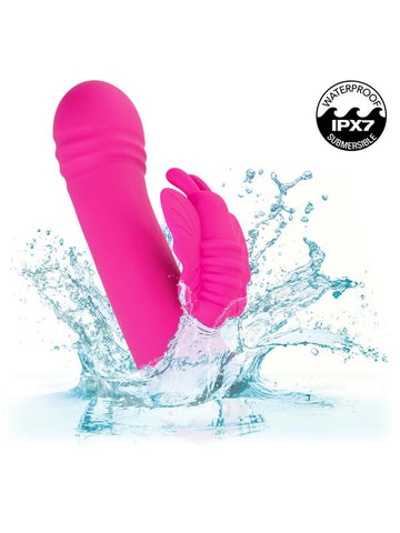 California Exotics Thicc Chubby Rotating Butterfly Vibrator - Rabbit Vibrators