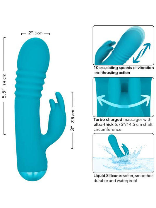 California Exotics Thicc Chubby Thrusting Tickler Rabbit Vibrator - Rabbit Vibrators