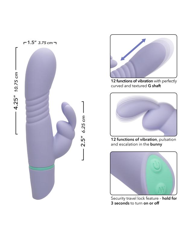 California Exotics Love Bunny Thrusting Bunny Adult Massager Rabbit Vibrators