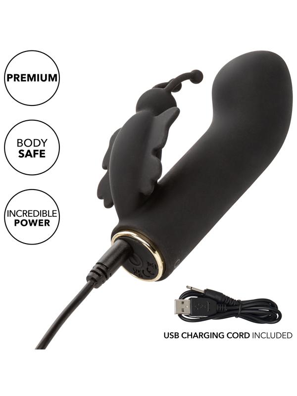 California Exotics Raven Butterfly 10 Function Silicone Vibrator Rabbit Vibrators