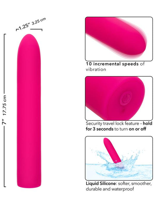 California Exotics Rechargeable Classic Chic Standard Bullet Massager - Bullet Vibrators