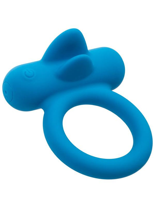 California Exotics Silicone Rechargeable Double Trouble Cock Ring - Vibrating Cock Rings