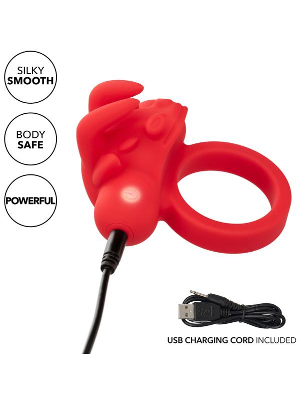 California Exotics Silicone Rechargeable The Matador Erection Enhancer Ring Vibrating Cock Rings