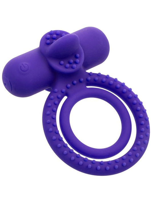 California Exotics Silicone Rechargeable Dual Climaxer Cock Ring - Vibrating Cock Rings