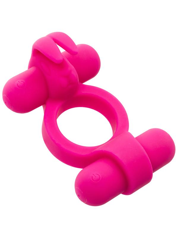 California Exotics Silicone Rechargeable Rockin Rabbit Penis Ring Vibrating Cock Rings