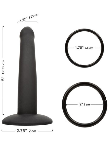 California Exotics Onyxxx Thigh Strap On With Silicone Probe - Strap On Sextoys