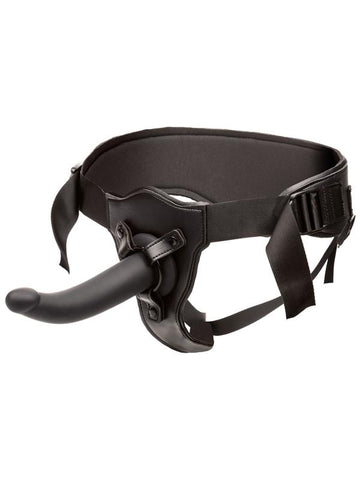 California Exotics Onyxxx Support Strap On With Silicone Probe - Strap On Sextoys