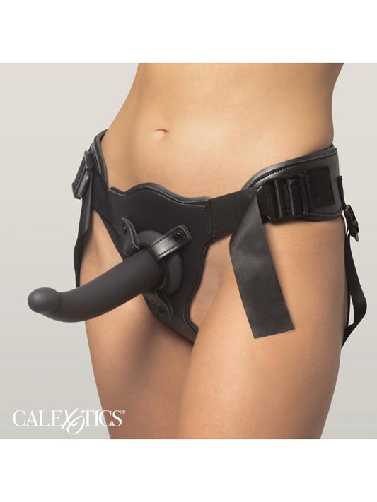 California Exotics Onyxxx Support Strap On With Silicone Probe - Strap On Sextoys