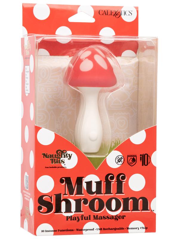 California Exotics Naughty Bits Muff Shroom Playful Handheld Massager Body Wands