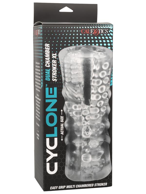 California Exotics Cyclone Dual Chamber Male Stroker XL Masturbators and Strokers